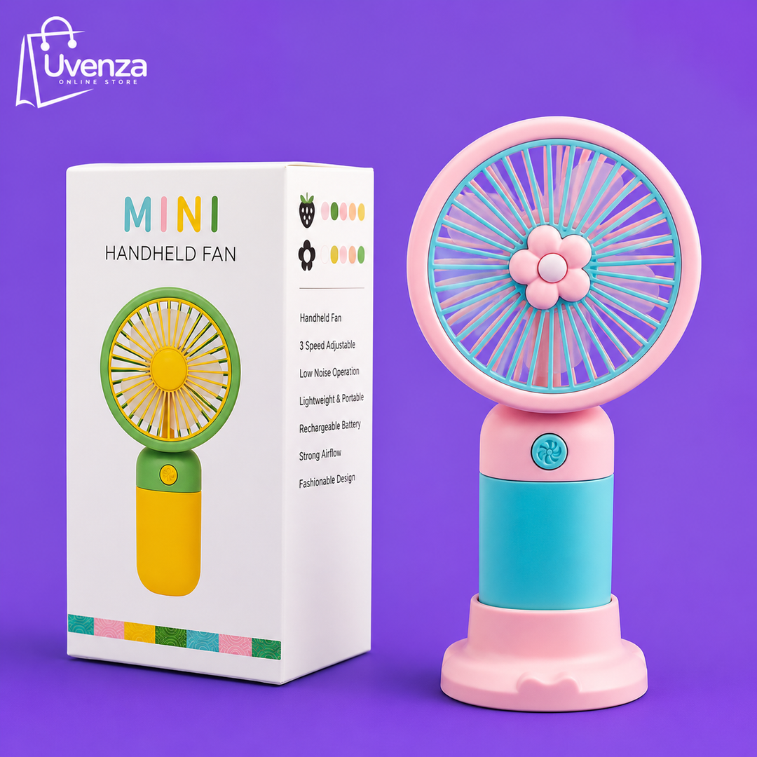 Mini Handheld Fan – The Ultimate Portable Cooling Solution for Summer in Pakistan 🌞