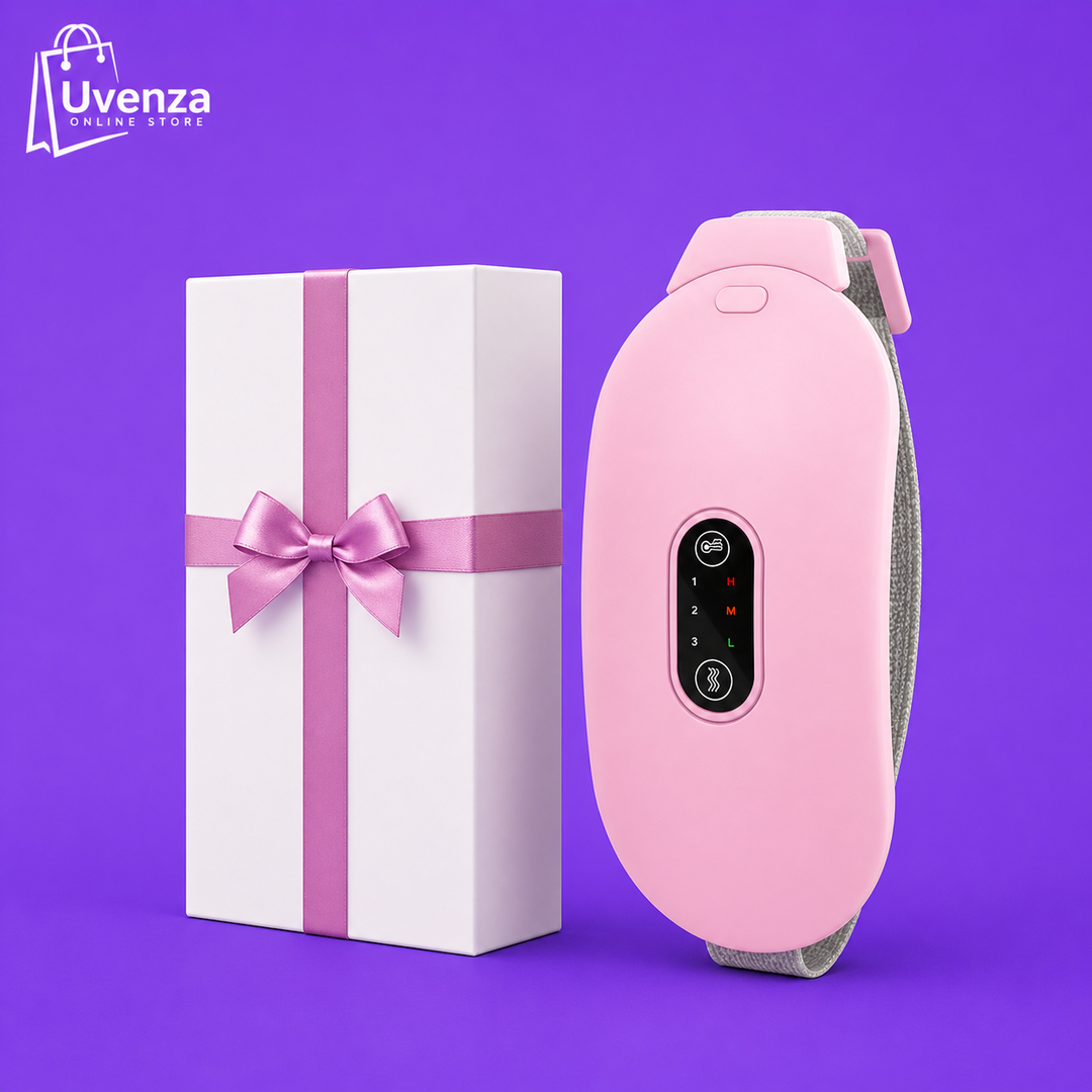 Period Pain Relief Heating Belt – Rechargeable Warm Waist Massager for Instant Comfort