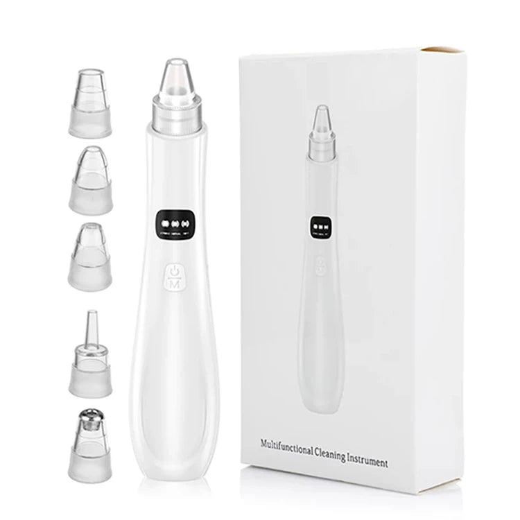 Electric Blackhead Remover – 5-in-1 Rechargeable Pore Vacuum for Clear, Smooth Skin