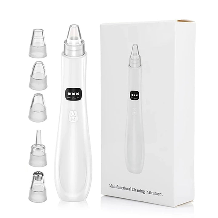 Electric Blackhead Remover – 5-in-1 Rechargeable Pore Vacuum for Clear, Smooth Skin