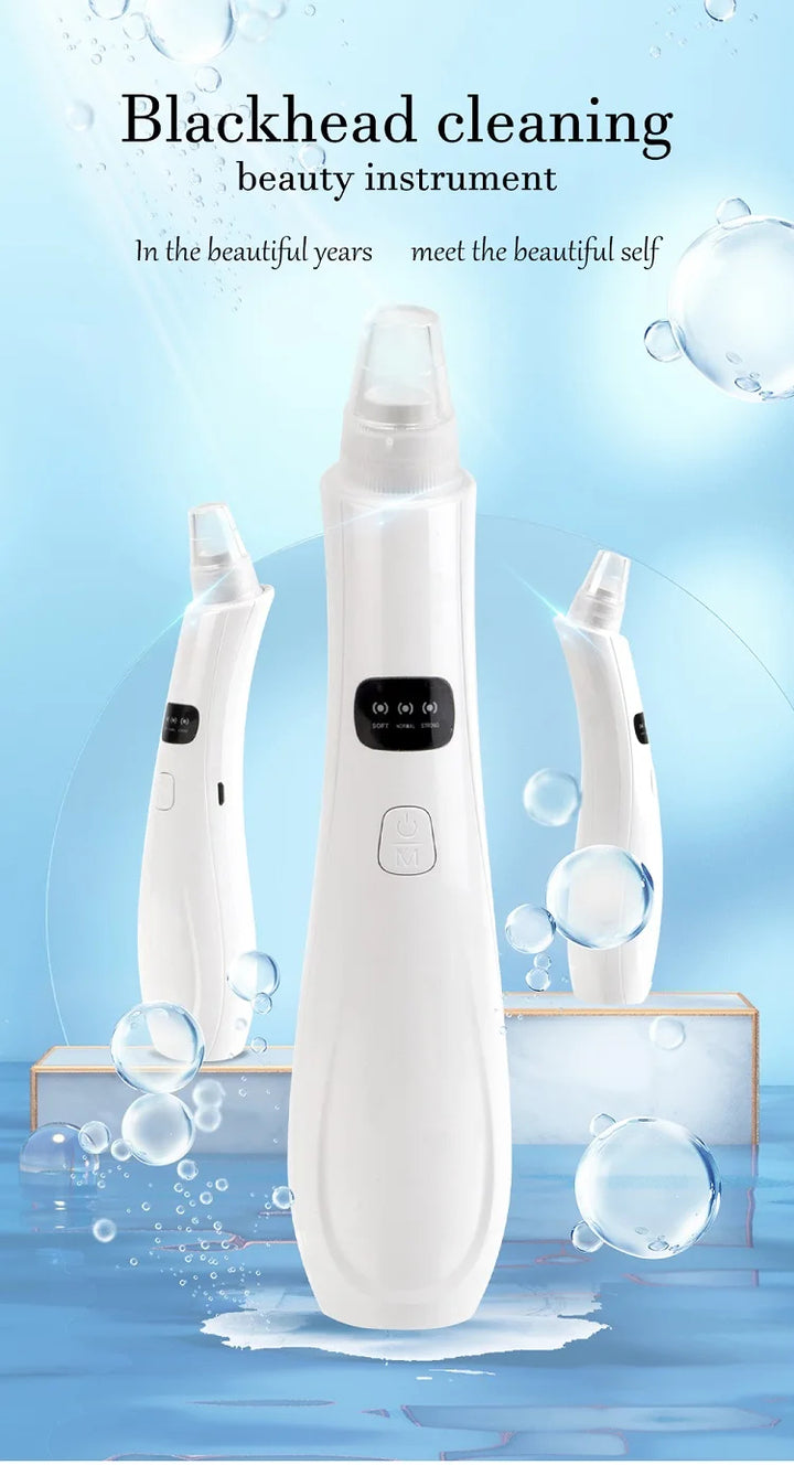 Electric Blackhead Remover – 5-in-1 Rechargeable Pore Vacuum for Clear, Smooth Skin