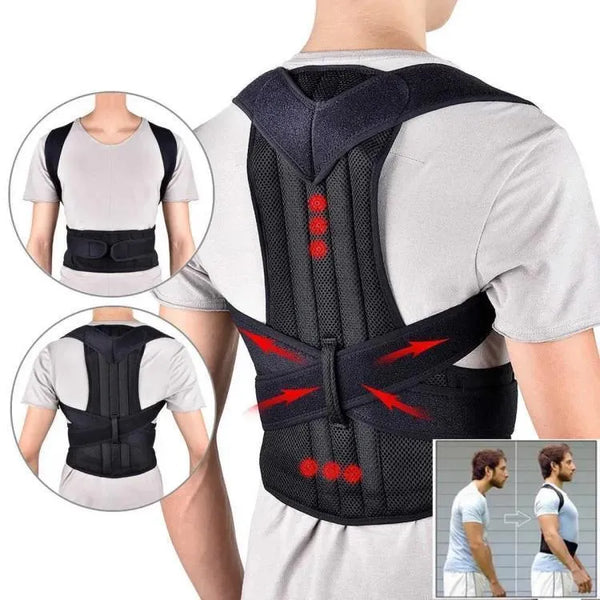 Adjustable Posture Corrector Belt – Back & Shoulder Support for Pain Relief and Proper Alignment