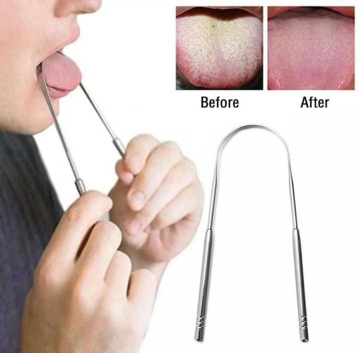 Stainless Steel Tongue Cleaner – Fresh Breath &amp; Oral Hygiene Scraper