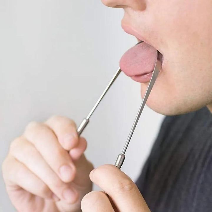 Stainless Steel Tongue Cleaner – Fresh Breath &amp; Oral Hygiene Scraper