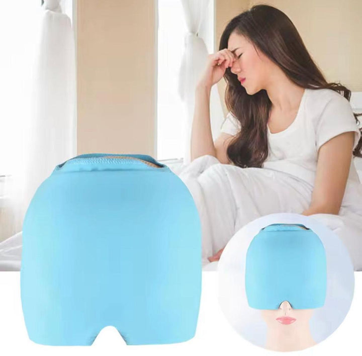 Migraine Relief Cap – Hot &amp; Cold Therapy Gel Ice Head Wrap for Headache &amp; Stress Relief