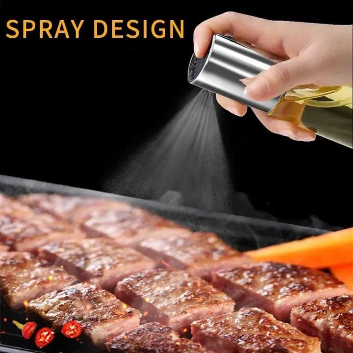 Oil Sprayer Bottle – Refillable Glass Dispenser for Healthy Cooking &amp; Even Spray