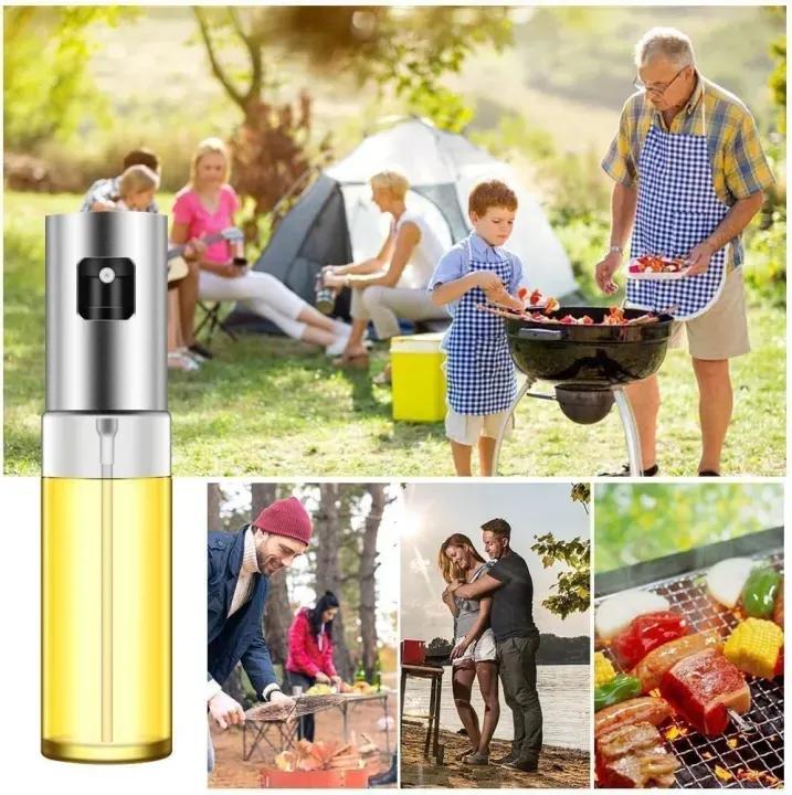 Oil Sprayer Bottle – Refillable Glass Dispenser for Healthy Cooking &amp; Even Spray