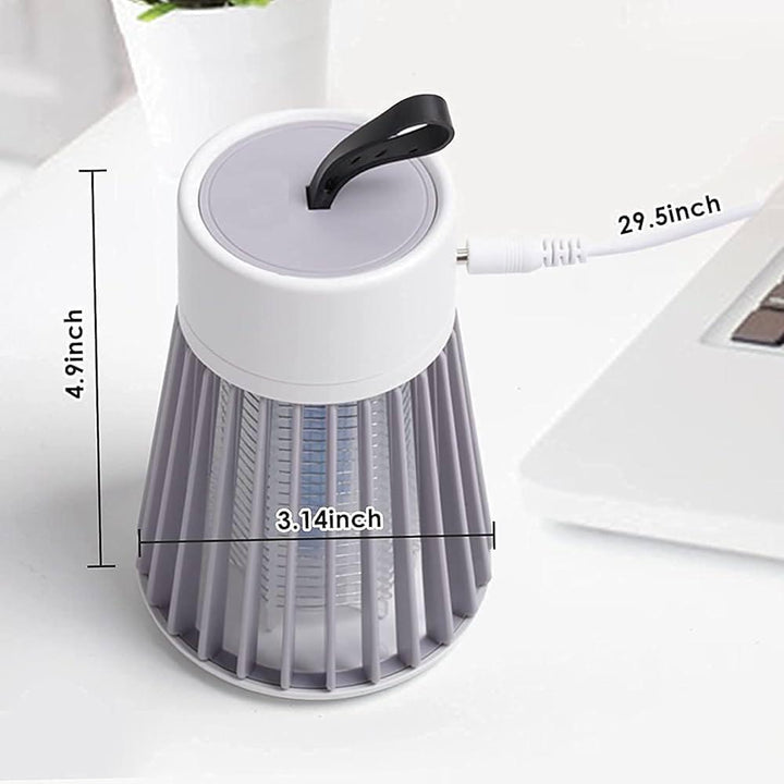 USB Mosquito Killer Lamp – 360° UV Insect Trap Portable Electric Bug Zapper
