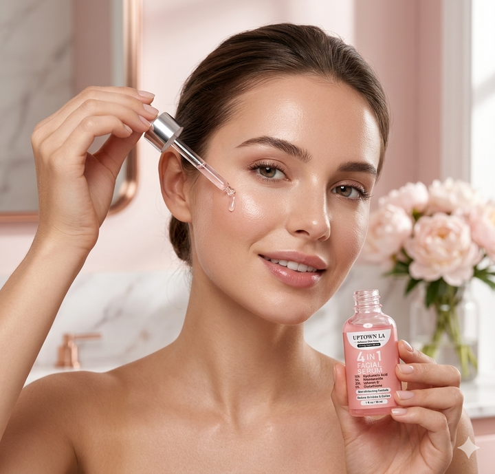 4IN1 Glass Skin Glowing Serum – Brightening &amp; Hydrating Formula